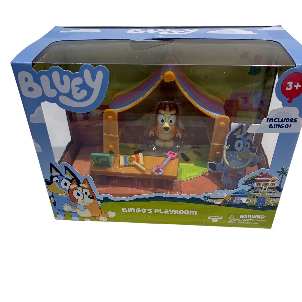 Bluey Bingo's Playroom Toy Set Canopy Computer Kiwi Rug Doctor Table‎ NEW Sealed
